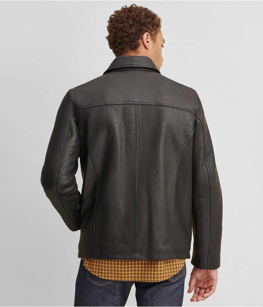 Classic Men's Leather Jacket Black