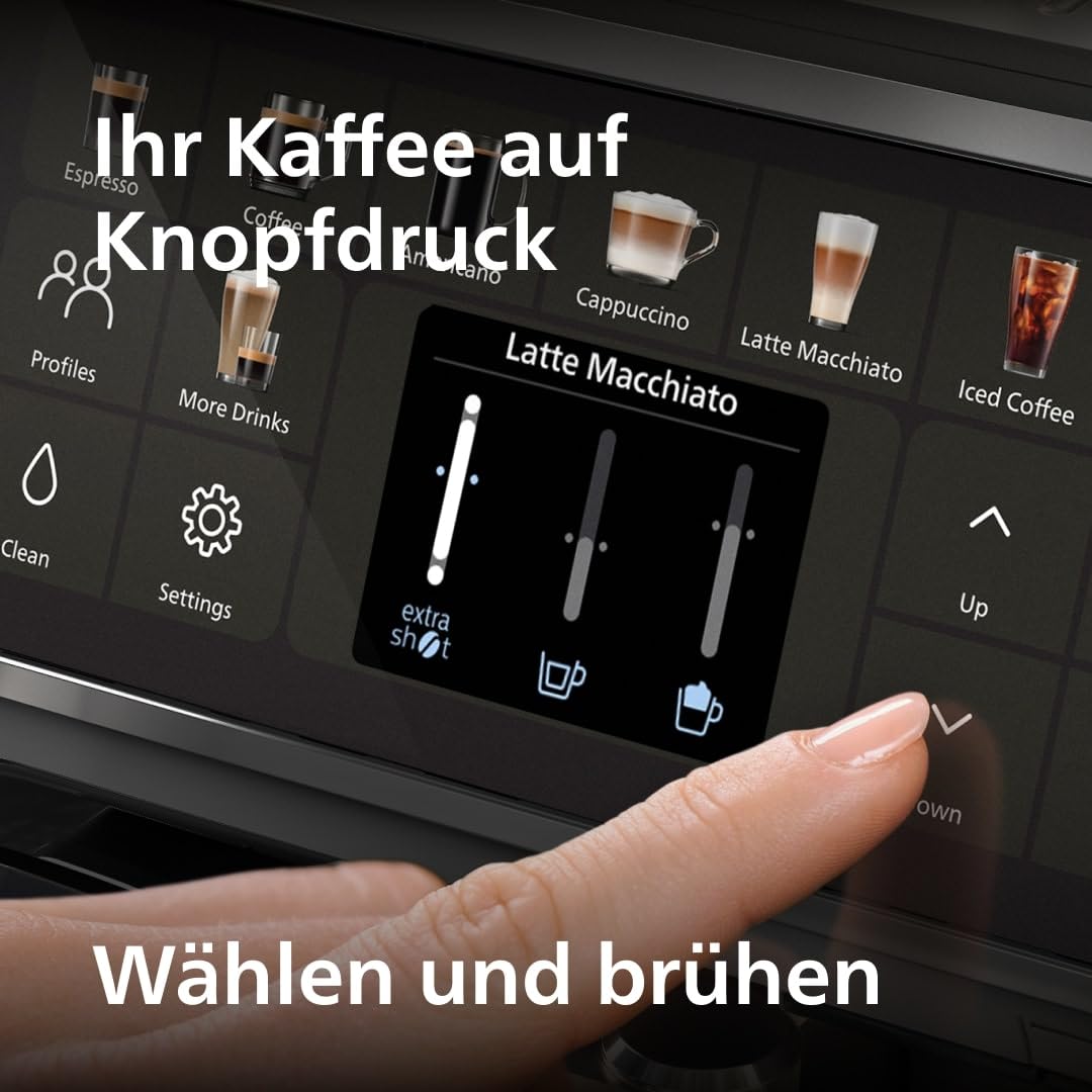Philips Serie 5500 Kaffeevollautomat – LatteGo Milchsystem, 20 heiße und kalte Kaffeespezialitäten