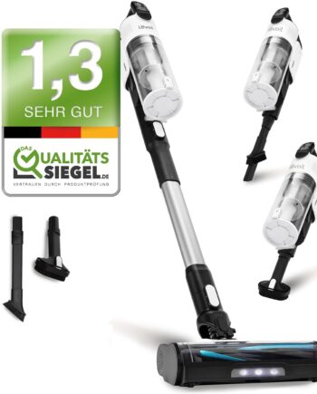 Levoit - Akku Staubsauger - Laufzeit für 75㎡ - Staubsauger Kabellos - 4-in-1 Vacuum Cleaner