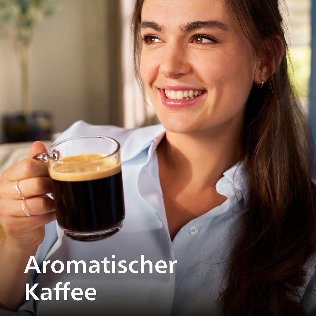 Philips Serie 5500 Kaffeevollautomat – LatteGo Milchsystem, 20 heiße und kalte Kaffeespezialitäten