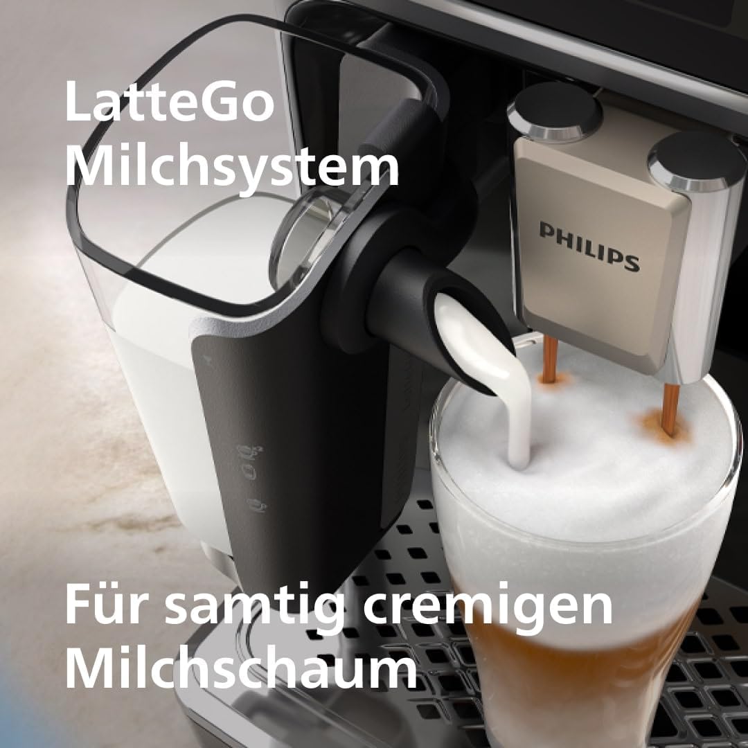 Philips Serie 5500 Kaffeevollautomat – LatteGo Milchsystem, 20 heiße und kalte Kaffeespezialitäten