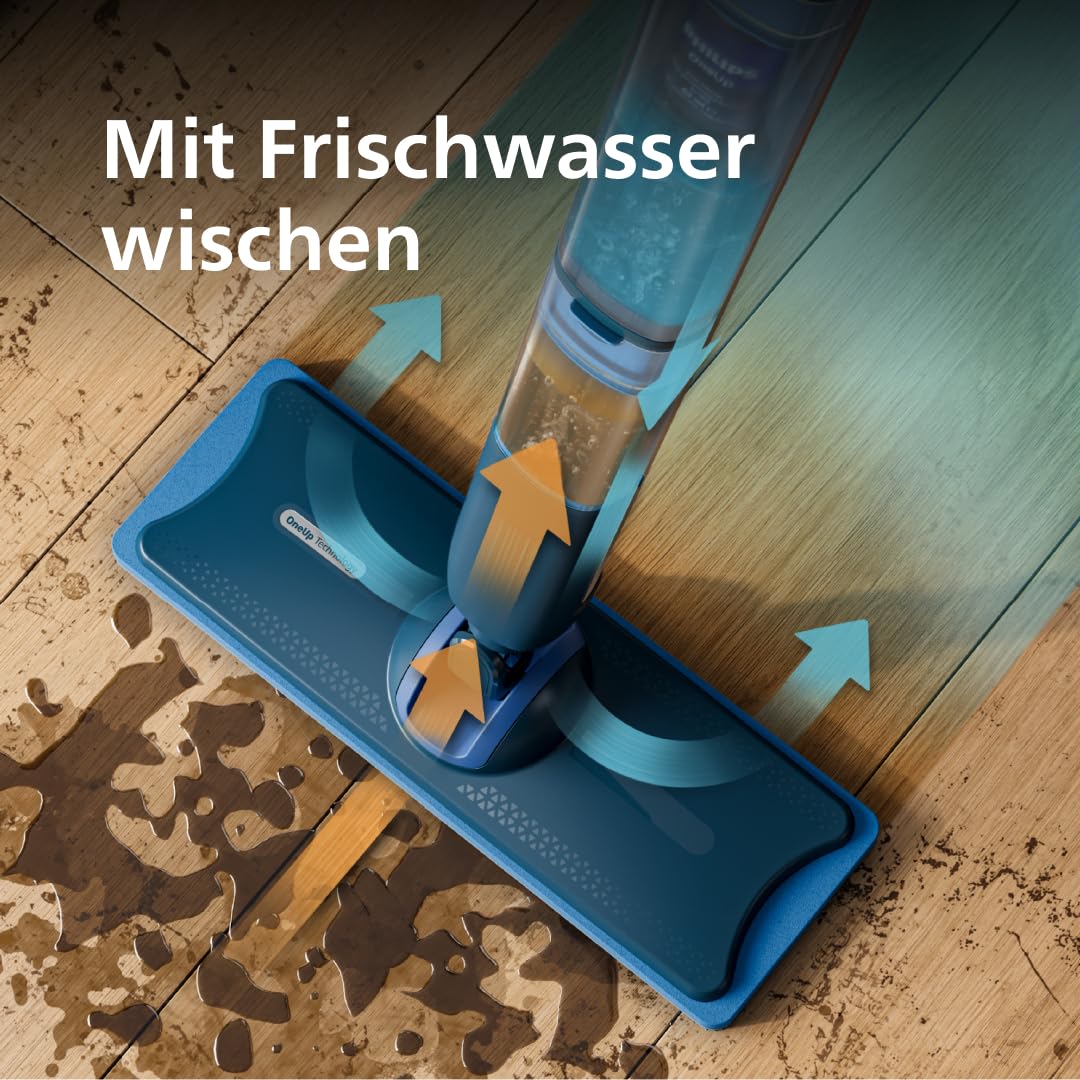 Philips OneUp 5000 Serie Elektrischer Wischmopp - 2X sauberere Böden², 2X schnelleres Wischen