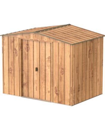 Keter Kunststoff Gerätehaus 11x7 – Wetterfestes Gartenhaus mit Boden, Doppeltüren & Fenster, 42x218x226cm