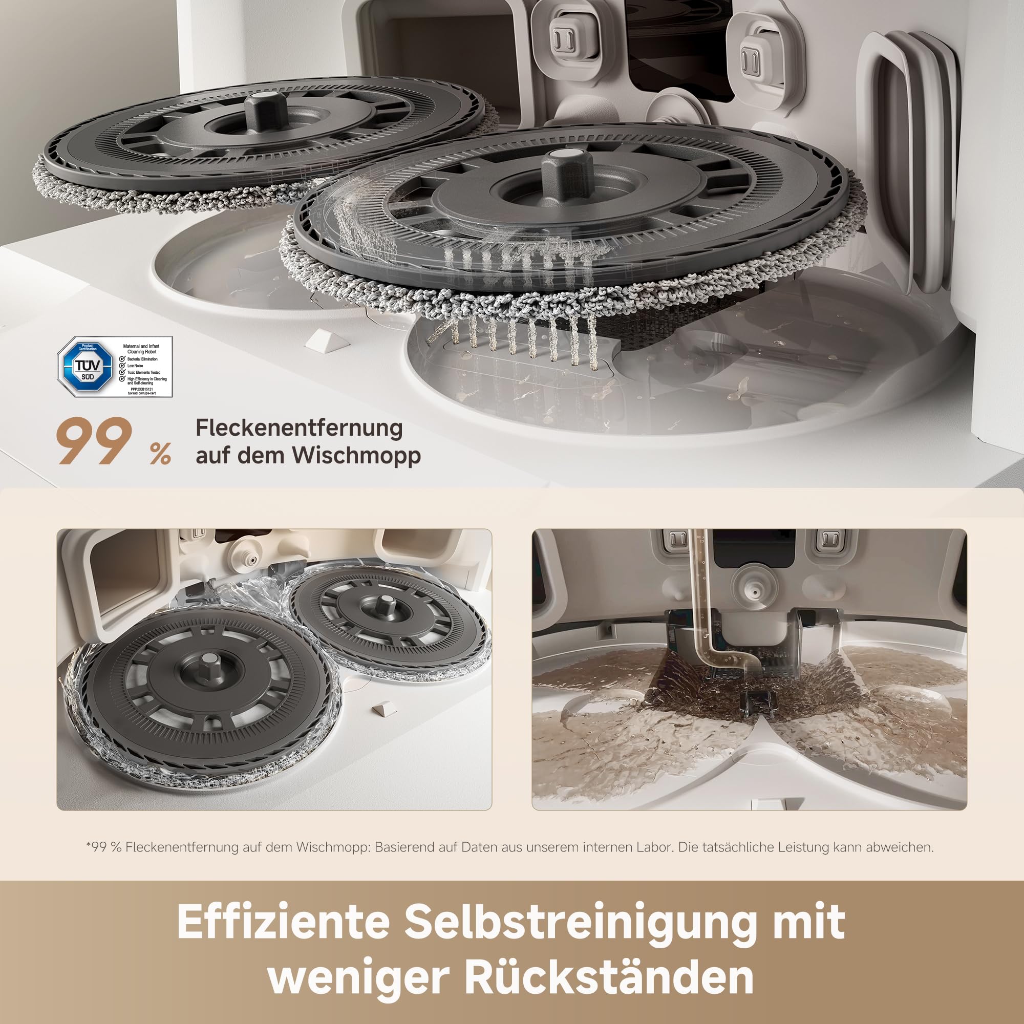 DREAME L10s Ultra Gen 3 Set staubsauger mit wischfunktion mit einer Saugkraft von 25.000 Pa