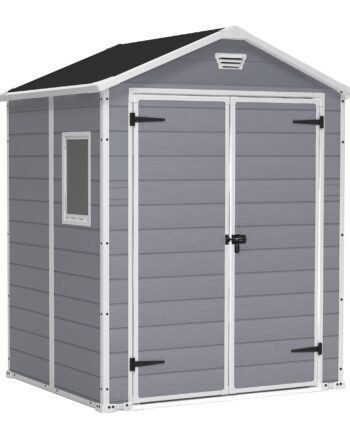 Keter Manor 6x5DD Gartenhaus wetterfest 4.8m³, Kunststoff, Outdoor